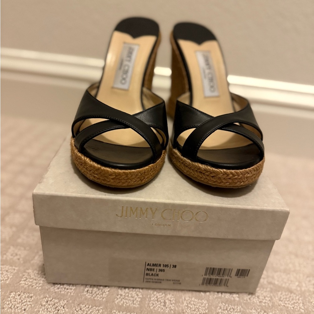 Jimmy Choo Black Wedges